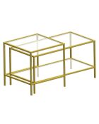 2 Tables d'appoint Sevay dorées
