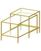 2 Tables d'appoint Sevay dorées