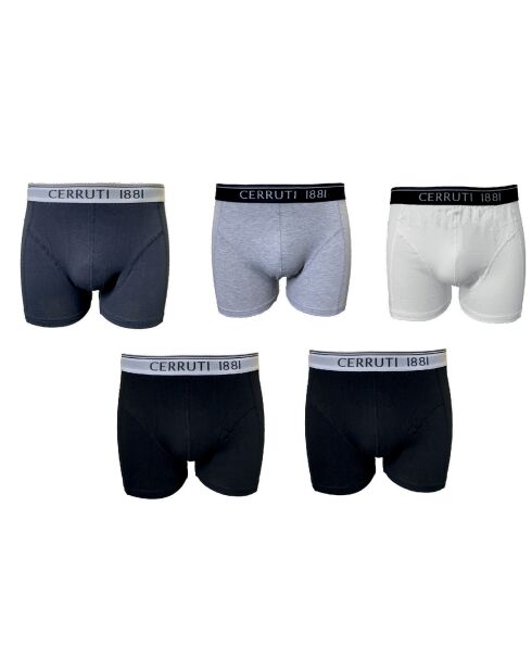 5 Boxers multicolores