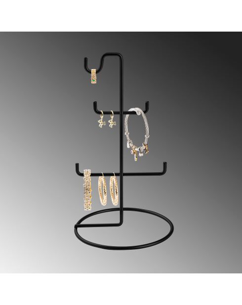 Organisateur de bijoux noir - D.15x27 cm