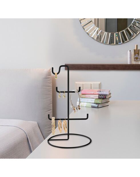 Organisateur de bijoux noir - D.15x27 cm