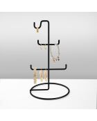 Organisateur de bijoux noir - D.15x27 cm