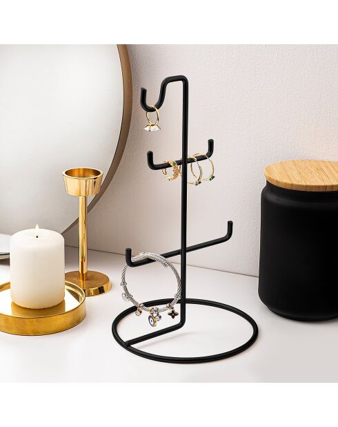 Organisateur de bijoux noir - D.15x27 cm