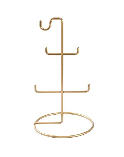 Organisateur de bijoux doré - D.15x27 cm