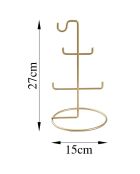 Organisateur de bijoux doré - D.15x27 cm