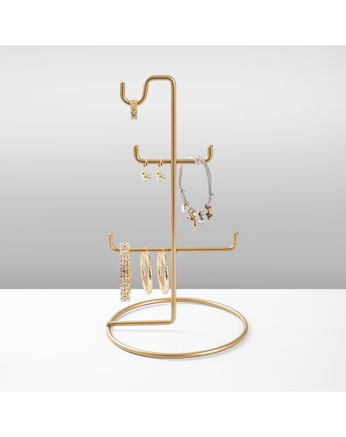 Organisateur de bijoux doré - D.15x27 cm