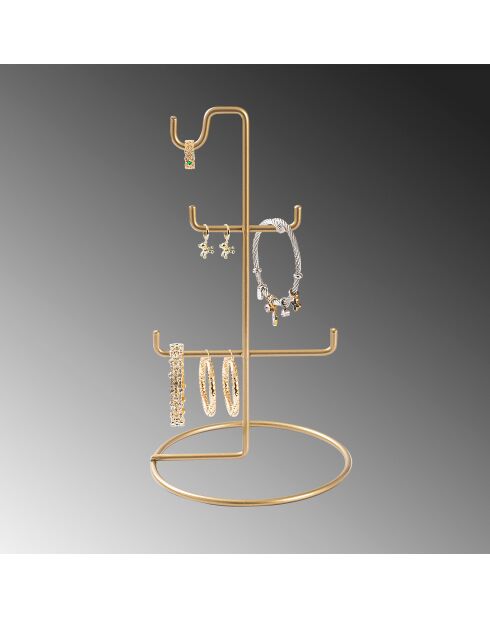 Organisateur de bijoux doré - D.15x27 cm