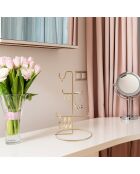 Organisateur de bijoux doré - D.15x27 cm