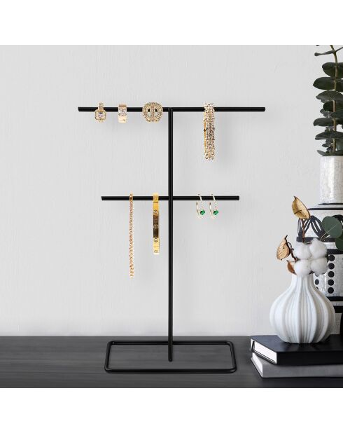 Organisateur de bijoux noir - D.15x30 cm