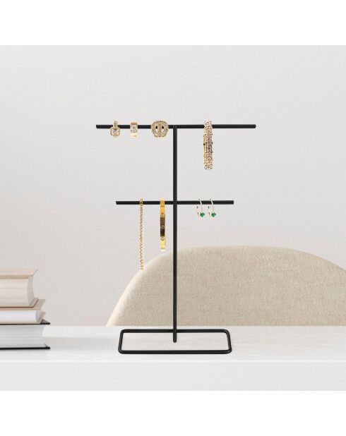 Organisateur de bijoux noir - D.15x30 cm