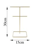 Organisateur de bijoux doré - D.15x30 cm