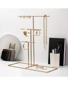 Organisateur de bijoux doré - D.15x30 cm