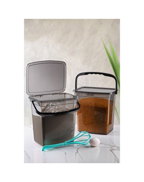 Set di 2 scatole portaoggetti multicolore