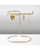 Organisateur de bijoux doré - 21x25x14 cm