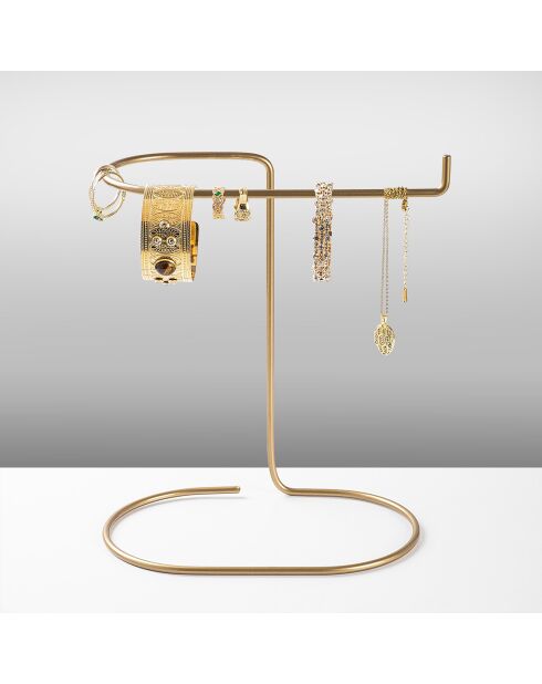 Organisateur de bijoux doré - 21x25x14 cm