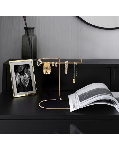 Organisateur de bijoux doré - 21x25x14 cm