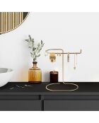 Organisateur de bijoux doré - 21x25x14 cm