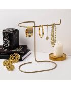 Organisateur de bijoux doré - 21x25x14 cm