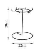 Organisateur de bijoux noir - D.22x28 cm