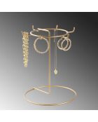 Organisateur de bijoux doré - D.22x28 cm