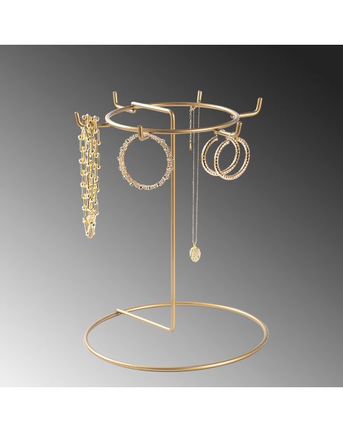 Organisateur de bijoux doré - D.22x28 cm