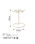 Organisateur de bijoux doré - D.22x28 cm