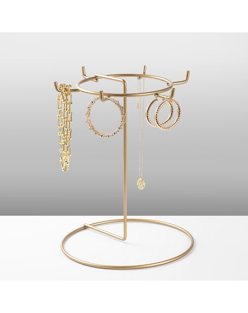 Organisateur de bijoux doré - D.22x28 cm