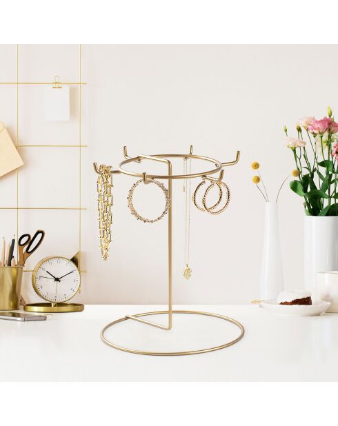 Organisateur de bijoux doré - D.22x28 cm