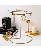 Organisateur de bijoux doré - D.22x28 cm