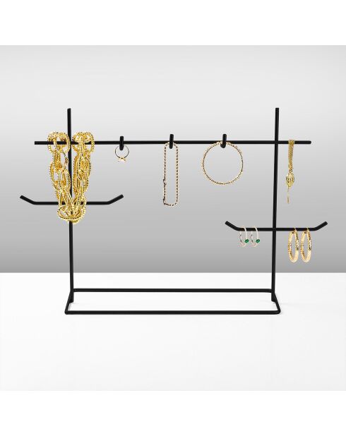 Organisateur de bijoux noir - 31x29x13 cm