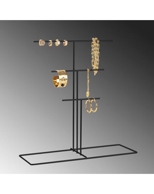 Organisateur de bijoux noir - 40x41x15 cm