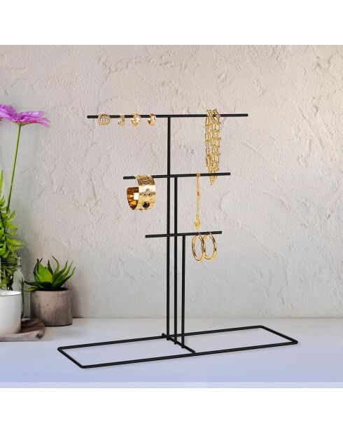 Organisateur de bijoux noir - 40x41x15 cm