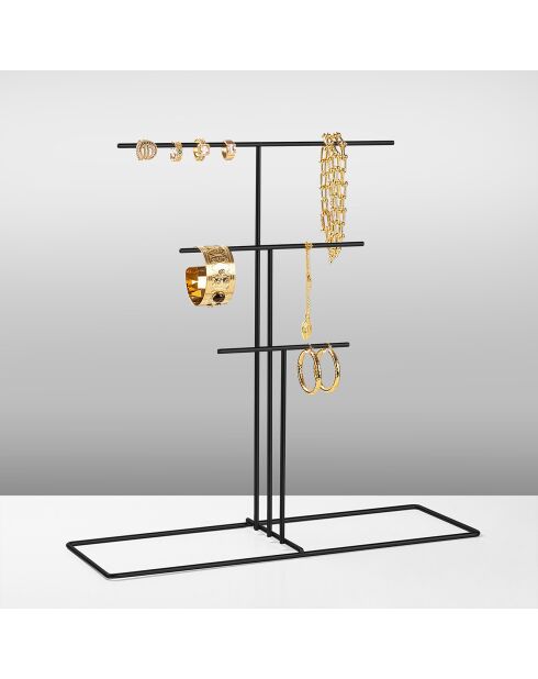 Organisateur de bijoux noir - 40x41x15 cm