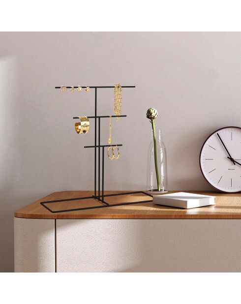 Organisateur de bijoux noir - 40x41x15 cm