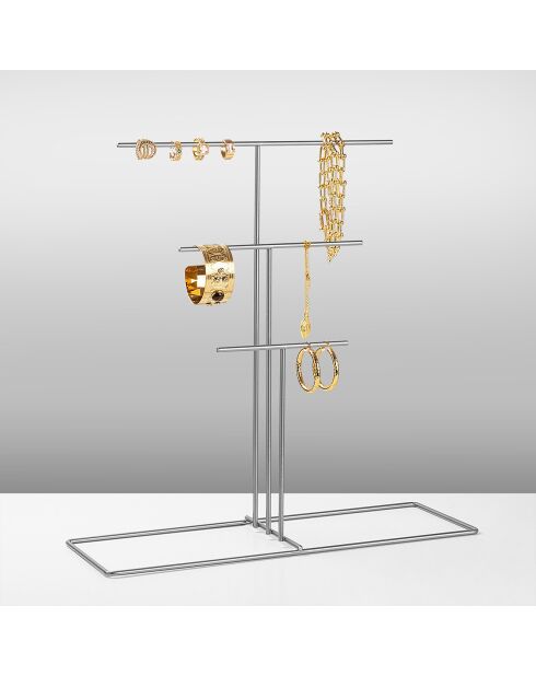 Organisateur de bijoux chrome - 40x41x15 cm