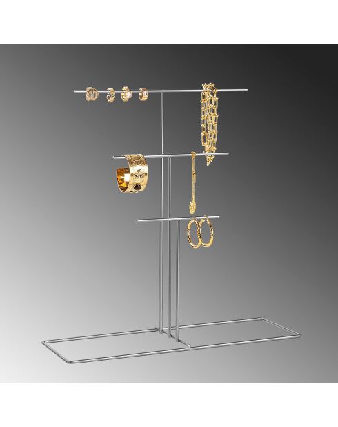 Organisateur de bijoux chrome - 40x41x15 cm