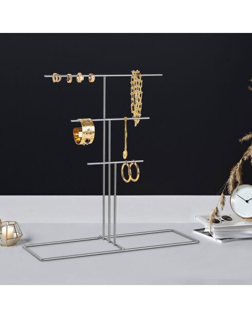 Organisateur de bijoux chrome - 40x41x15 cm