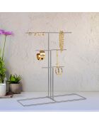 Organizer per gioielli cromato - 40x41x15 cm