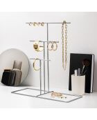 Organizer per gioielli cromato - 40x41x15 cm