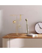 Organisateur de bijoux doré - 40x41x15 cm