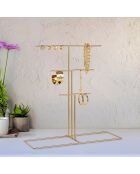 Organisateur de bijoux doré - 40x41x15 cm