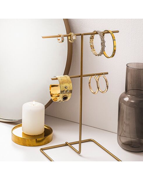 Organisateur de bijoux doré - 40x41x15 cm