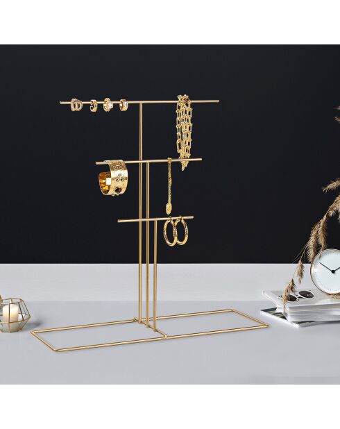 Organisateur de bijoux doré - 40x41x15 cm