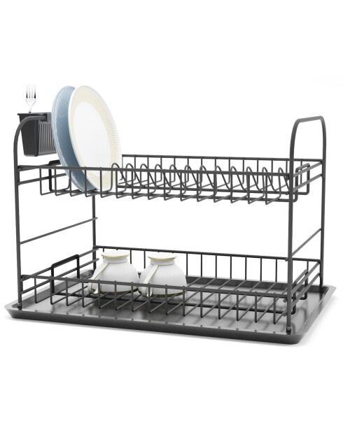 Afdruiprek in chroom - 47x32x31 cm