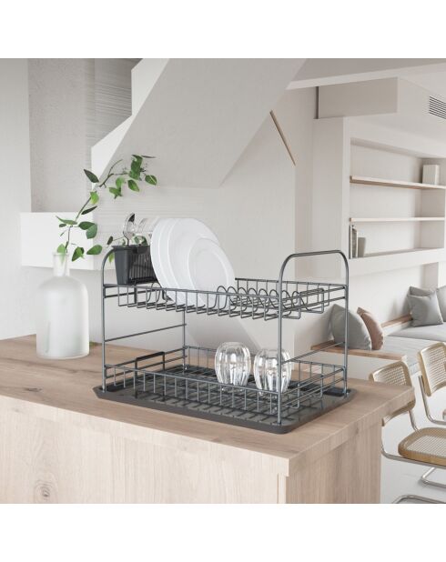 Afdruiprek in chroom - 47x32x31 cm