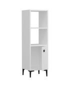 Armoire polyvalente blanche - 38.6x115x35 cm