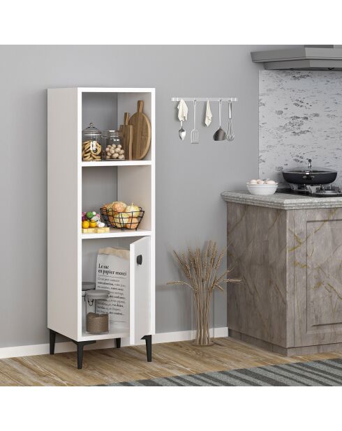 Armoire polyvalente blanche - 38.6x115x35 cm