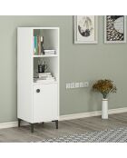 Armoire polyvalente blanche - 38.6x115x35 cm