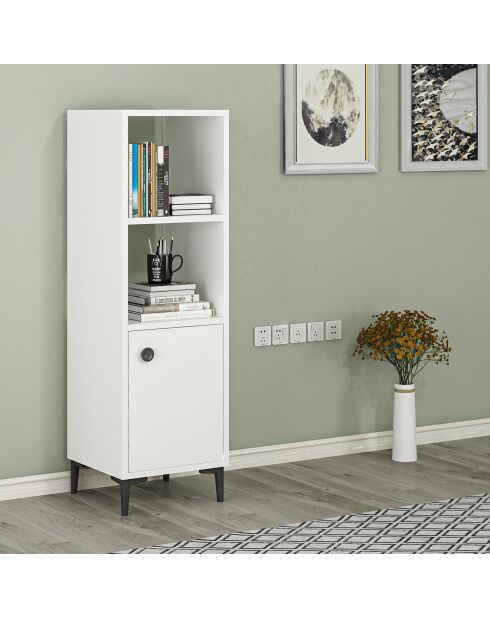 Armoire polyvalente blanche - 38.6x115x35 cm