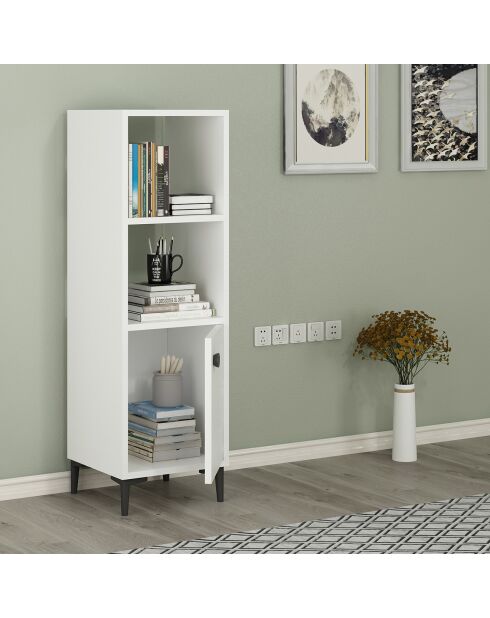 Armoire polyvalente blanche - 38.6x115x35 cm